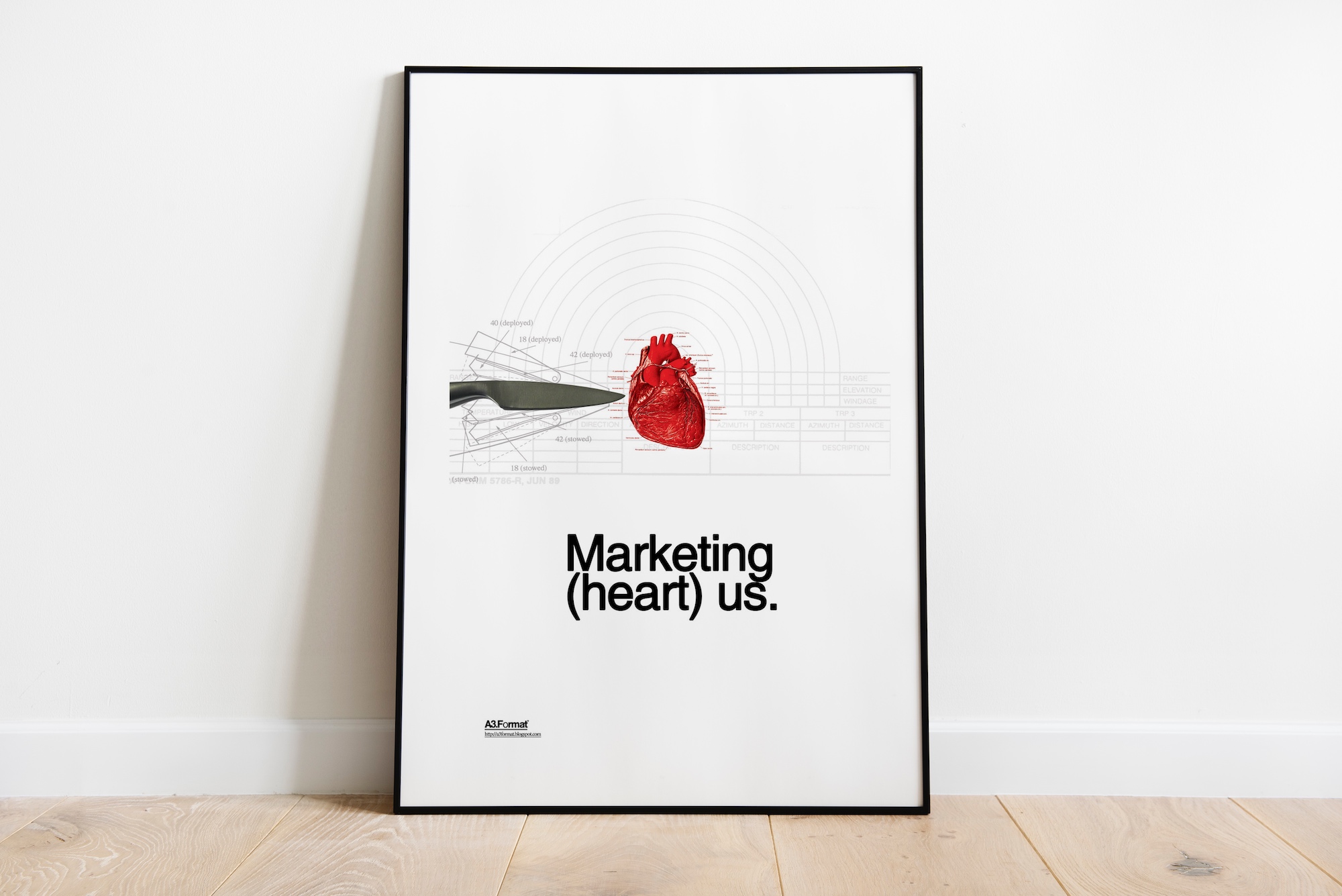 Marketing heart Us poster