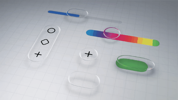 Liquid glass background