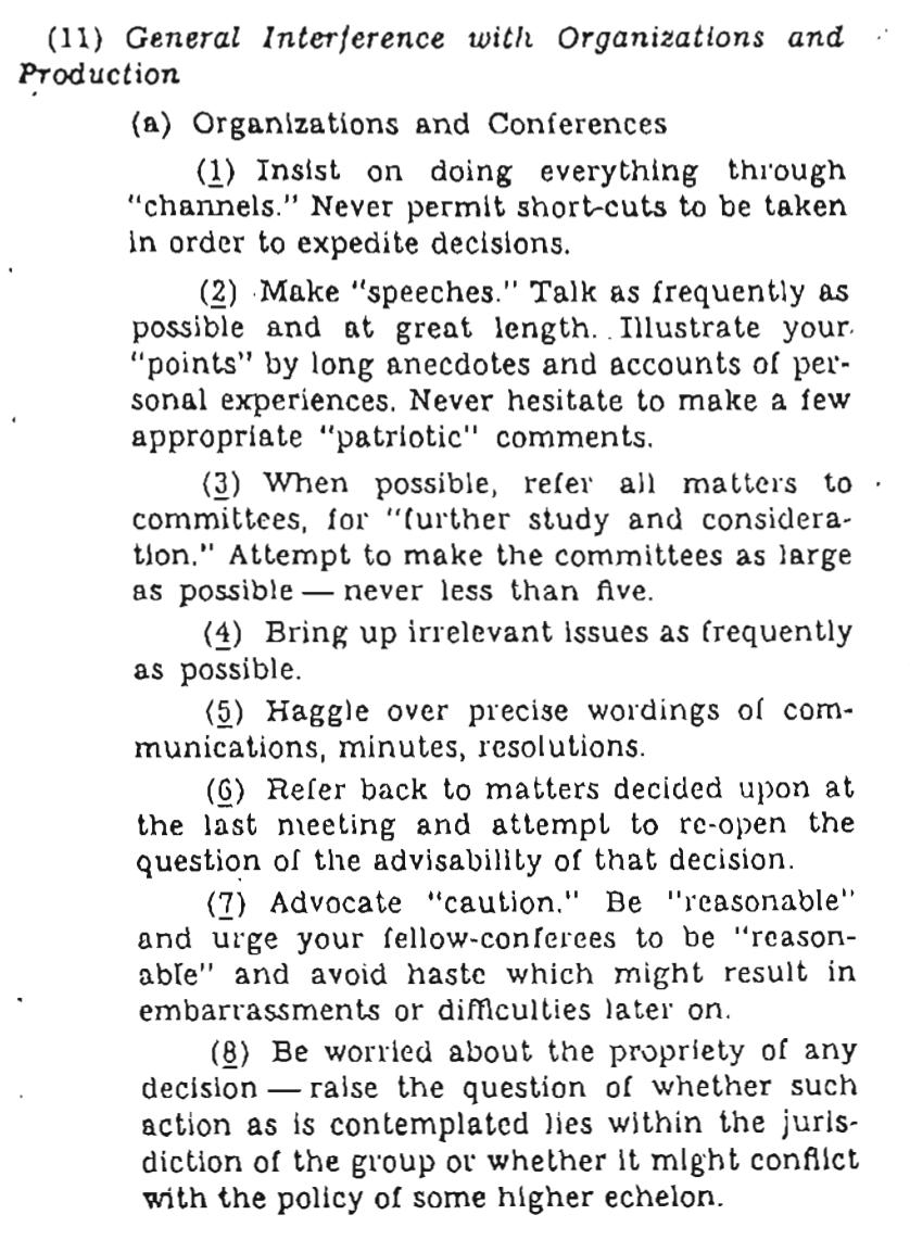 CIA Simple Sabotage Field Manual page