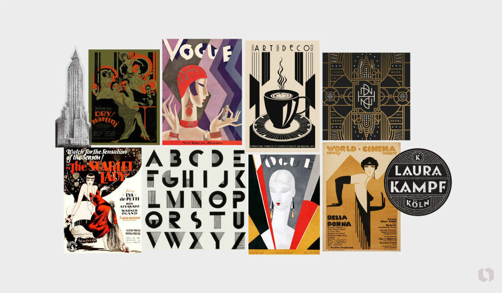 Art Deco visual style examples