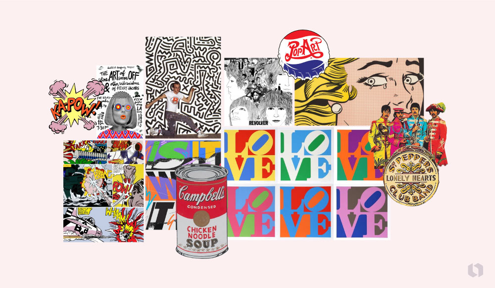 Pop Art visual style examples